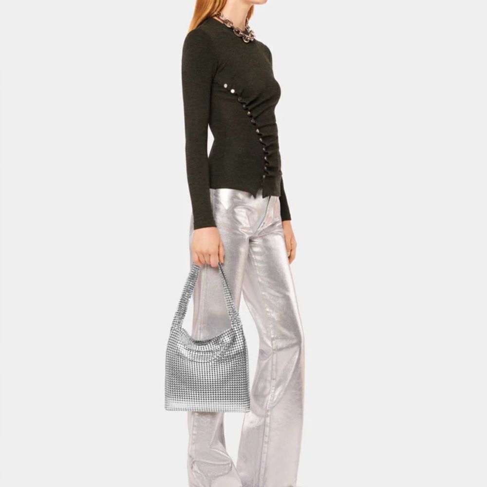 Pacco Rabanne Silver Pixel Bag